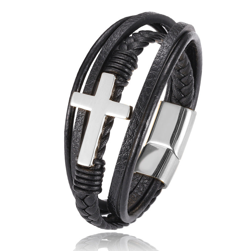 Cross Fashion Bracelet Stainless Steel Personality Bracelet