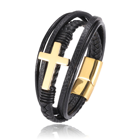 Cross Fashion Bracelet Stainless Steel Personality Bracelet