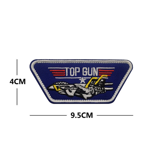 Aircraft Embroidery Cloth With Top Gun Velcro Armband Stick