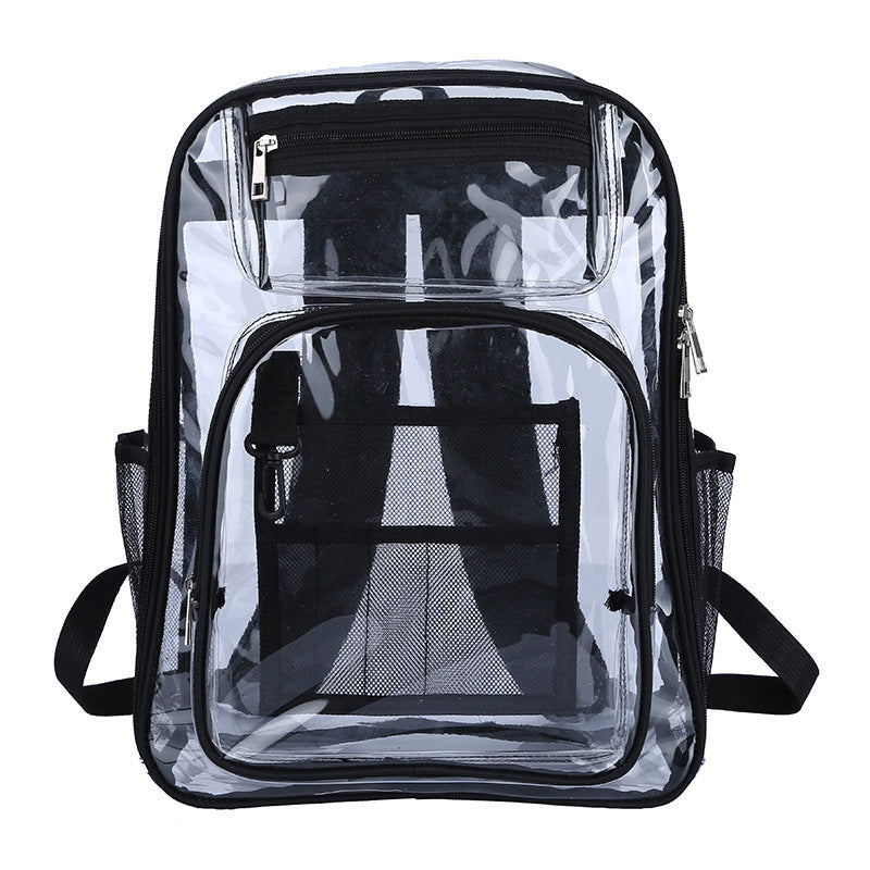 Transparent Backpack PVC Backpack Large Capacity School Bag