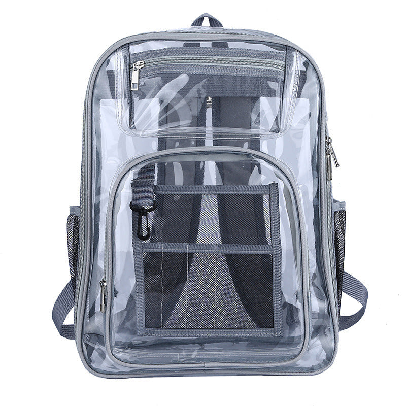 Transparent Backpack PVC Backpack Large Capacity School Bag