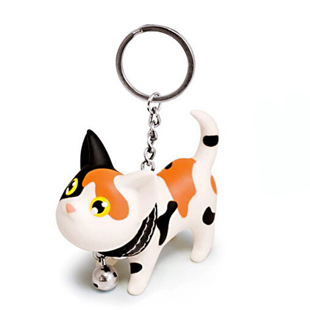 Cute Cat Doll Key Ring Kawaii Adorable Bag Pendant Toy