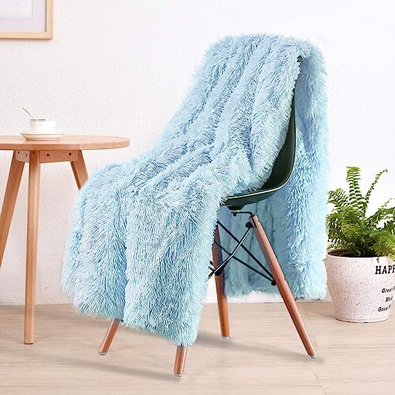 Washable Cozy Sherpa Fluffy Blanket Soft Shaggy Faux Fur Blanket For Couch Chair Sofa