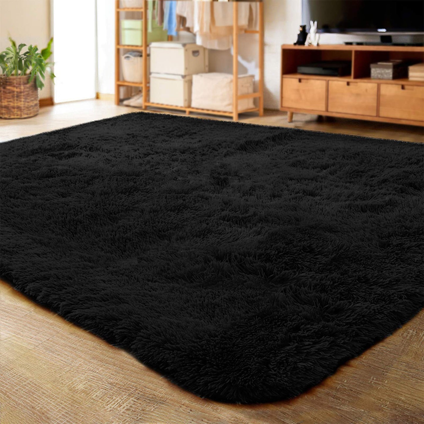 Ultra Soft Indoor Modern Area Rugs Fluffy Living Room Carpets for Children Bedroom Home Decor