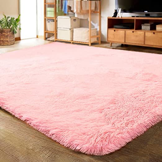 Ultra Soft Indoor Modern Area Rugs Fluffy Living Room Carpets for Children Bedroom Home Decor