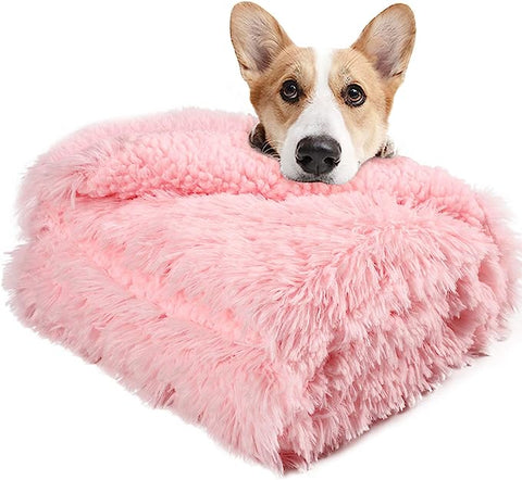 Luxury Fluffy Dog Blanket Soft Warm Sherpa Fleece Cat Blanket For Dogs Cats Pets