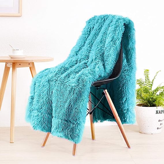 Washable Cozy Sherpa Fluffy Blanket Soft Shaggy Faux Fur Blanket For Couch Chair Sofa