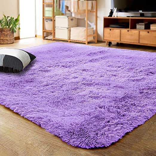 Ultra Soft Indoor Modern Area Rugs Fluffy Living Room Carpets for Children Bedroom Home Decor