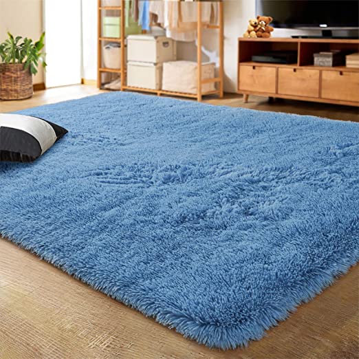 Ultra Soft Indoor Modern Area Rugs Fluffy Living Room Carpets for Children Bedroom Home Decor