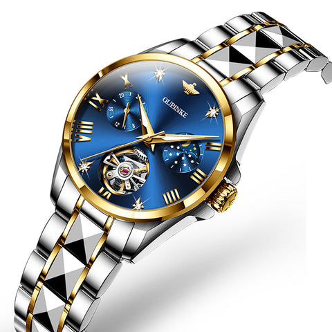 Waterproof Moon Tourbillon Automatic Mechanical Watch Ladies Watch