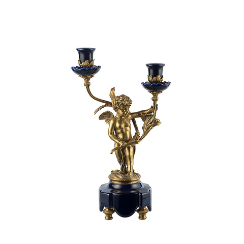 CASTILIAN Retro Candle Holder With Angel For Home Decor C5162