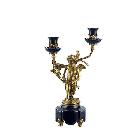 CASTILIAN Retro Candle Holder With Angel For Home Decor C5163