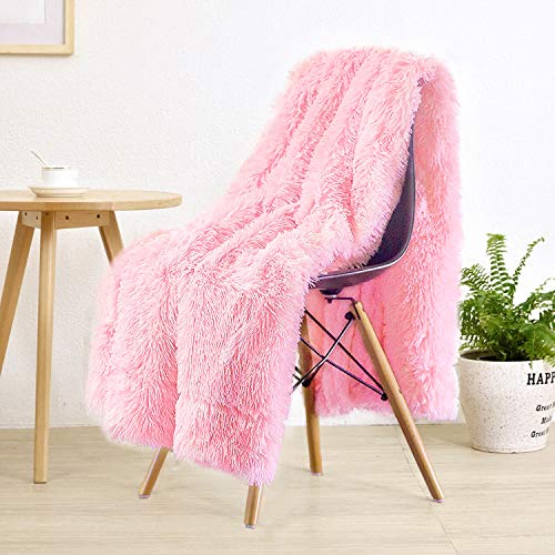 Washable Cozy Sherpa Fluffy Blanket Soft Shaggy Faux Fur Blanket For Couch Chair Sofa