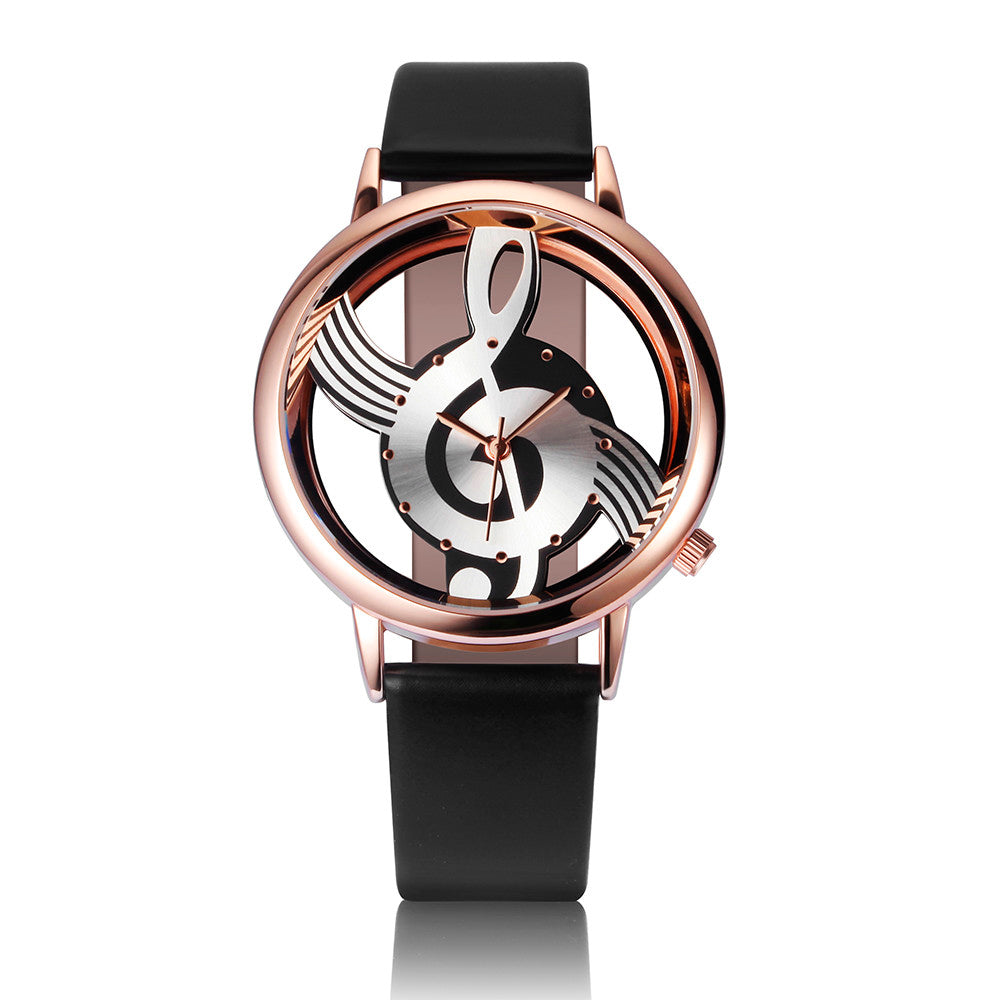 Unique Hollow Musical Note WristWatch