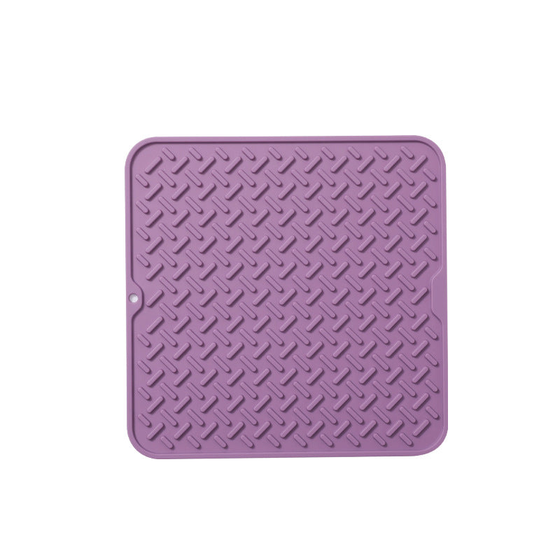 Silicone Dish Drying Mats For Kitchen Bar Filter Sink Bottom Protection Anti-scratch Anti-fall Sink Mat Drain Mat Place Mat