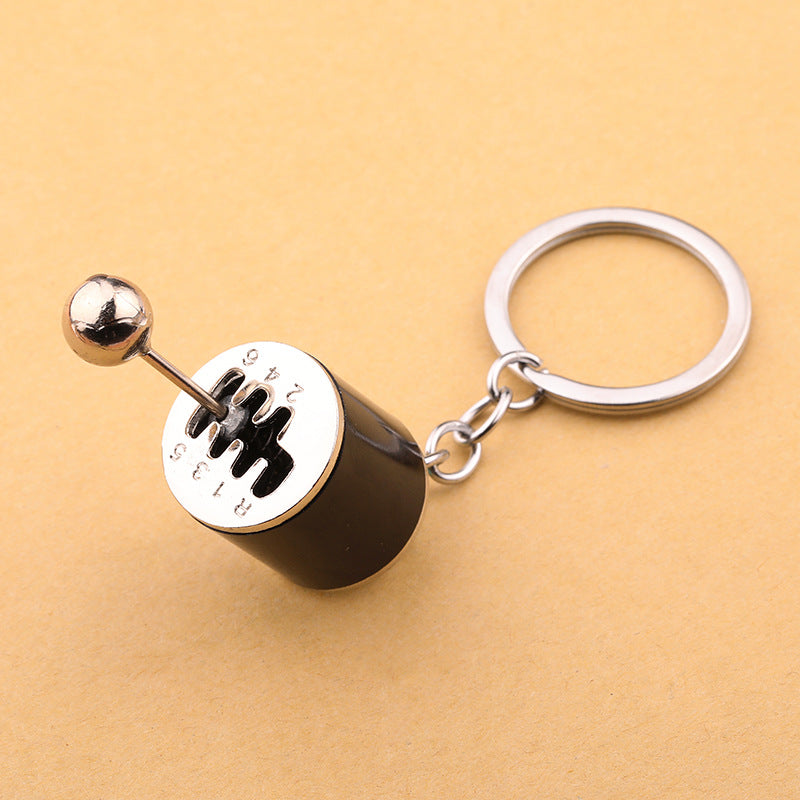 Car six gear shift key chain metal key pendant