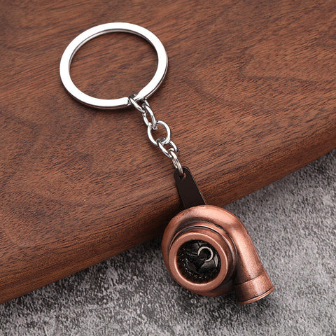 Car turbo metal keychain creativity pendant