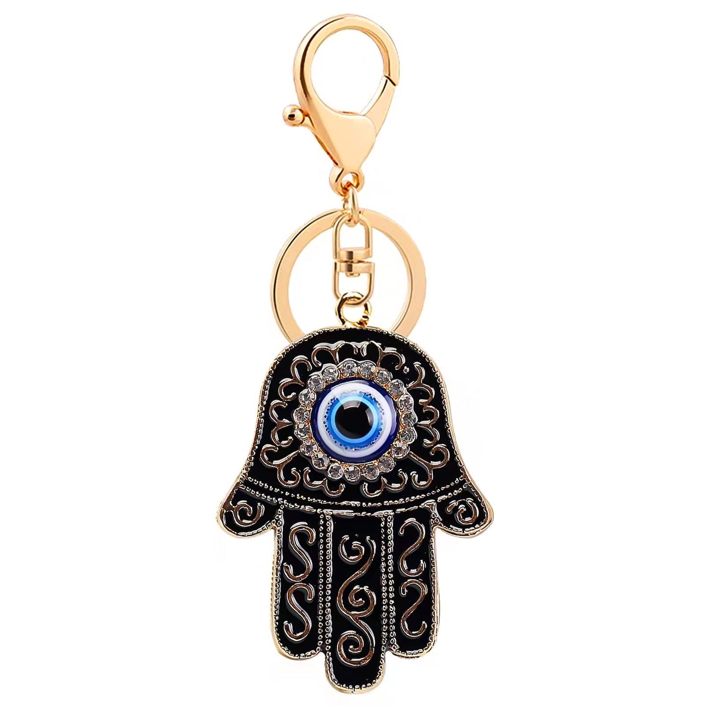 Devil's Eye Palm Sculpting Keychain For Key For Backpack