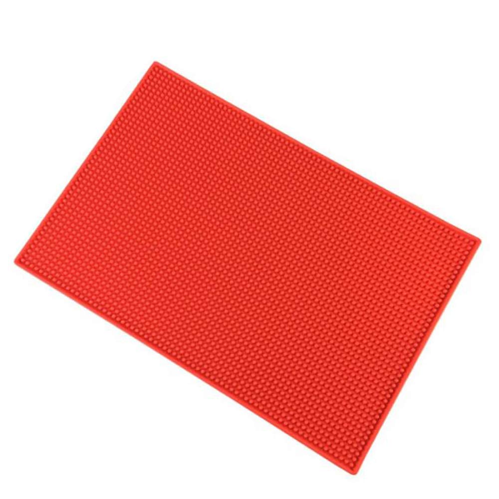 Non-slip Rubber Bar Mat Tabletop Bar Mat Insulated Tea Set Drain mat Waterproof Drinking Table Placemat Cup Mat