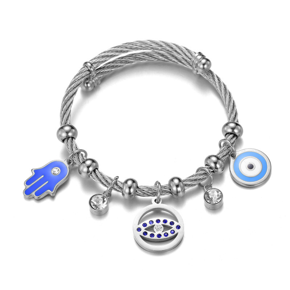 Hamsa Fatima Palm Eye Bracelet Jewelry