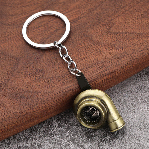 Car turbo metal keychain creativity pendant