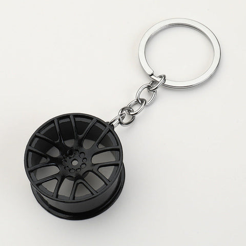 Car wheel hub key chain small gift metal pendant