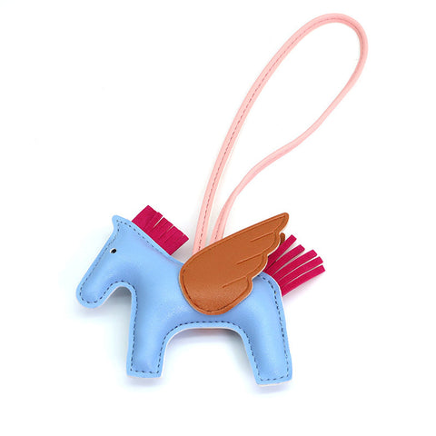 Cutie Pony Key Chain Leather Small Pegasus Hanging Ornament Car Pendant