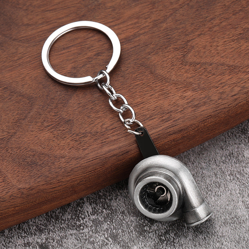 Car turbo metal keychain creativity pendant