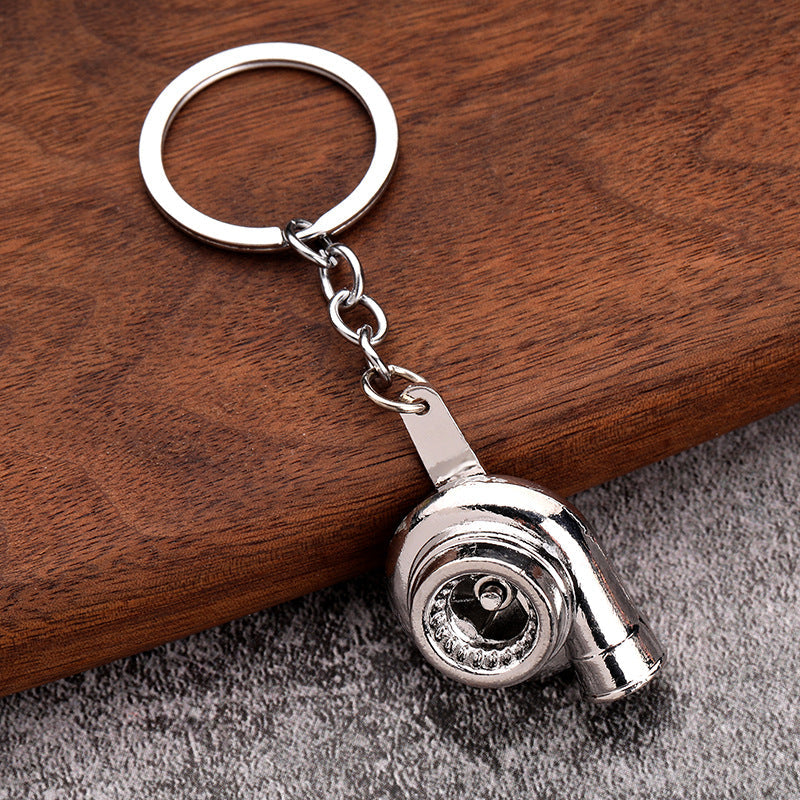 Car turbo metal keychain creativity pendant