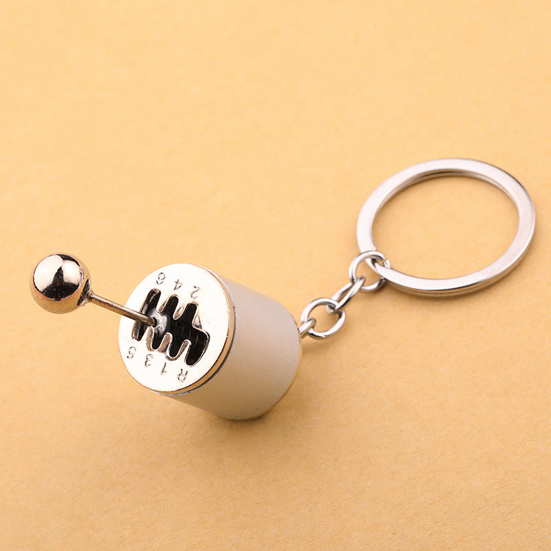 Car six gear shift key chain metal key pendant