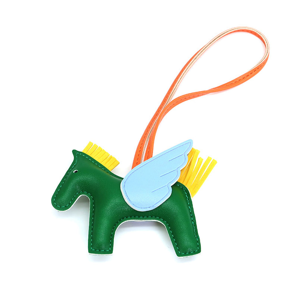 Cutie Pony Key Chain Leather Small Pegasus Hanging Ornament Car Pendant