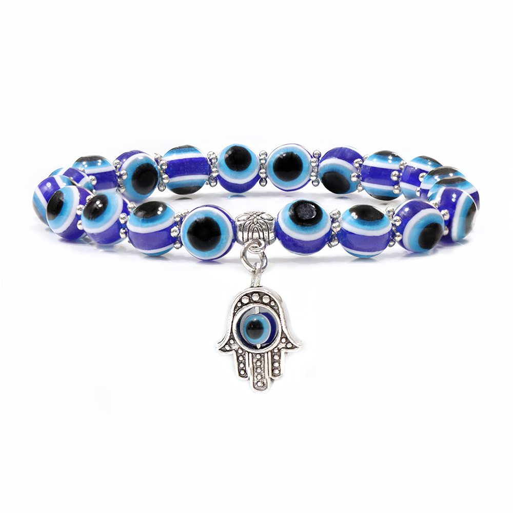 Devil Eye Bracelet Jewelry Fatima Palm Blue Eyes Bracelet