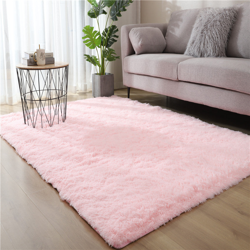 Ultra Soft Carpet Indoor Modern Area Rugs Fluffy Living Room Carpet Not-Slip Floor Rug for Children Bedroom Home 3 Colors Meet Different Needs