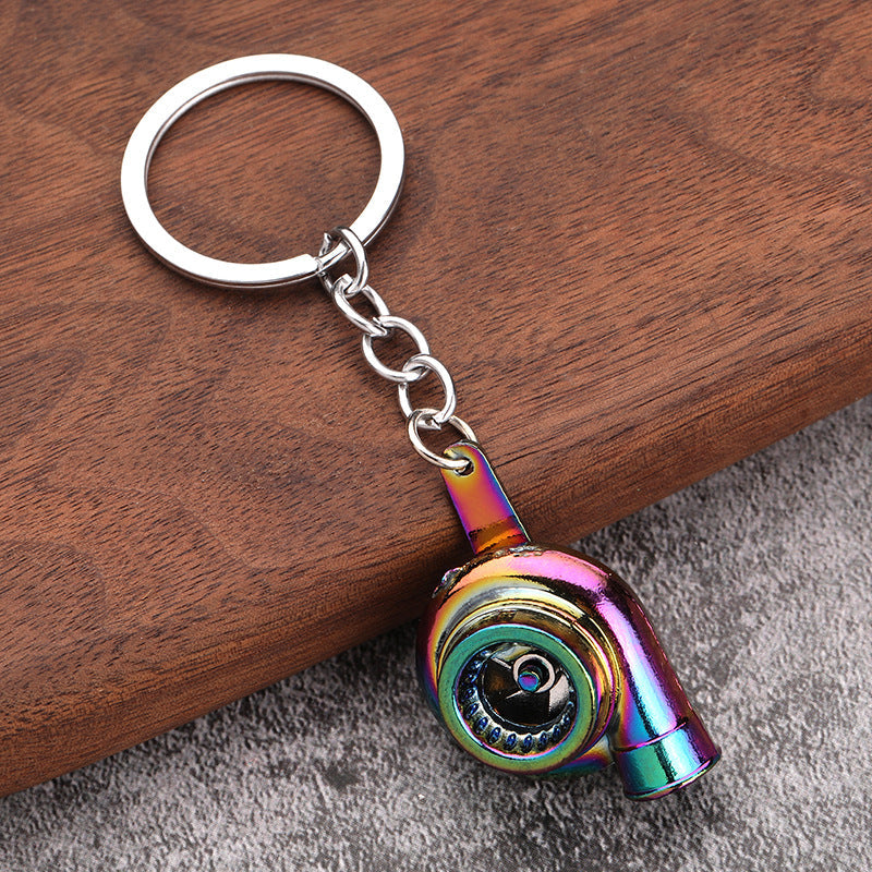 Car turbo metal keychain creativity pendant