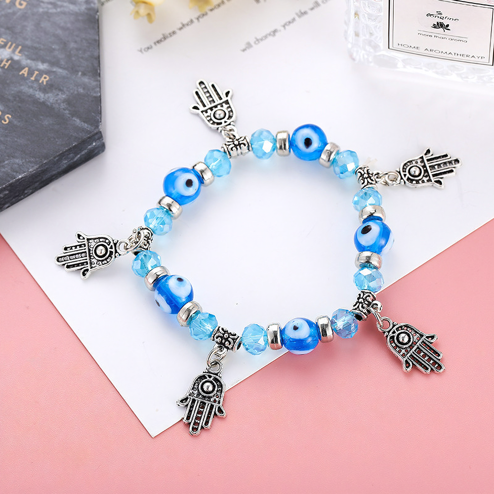 Various Styles Blue Eye Bracelet Jewelry Fatima Palm Devil Eyes