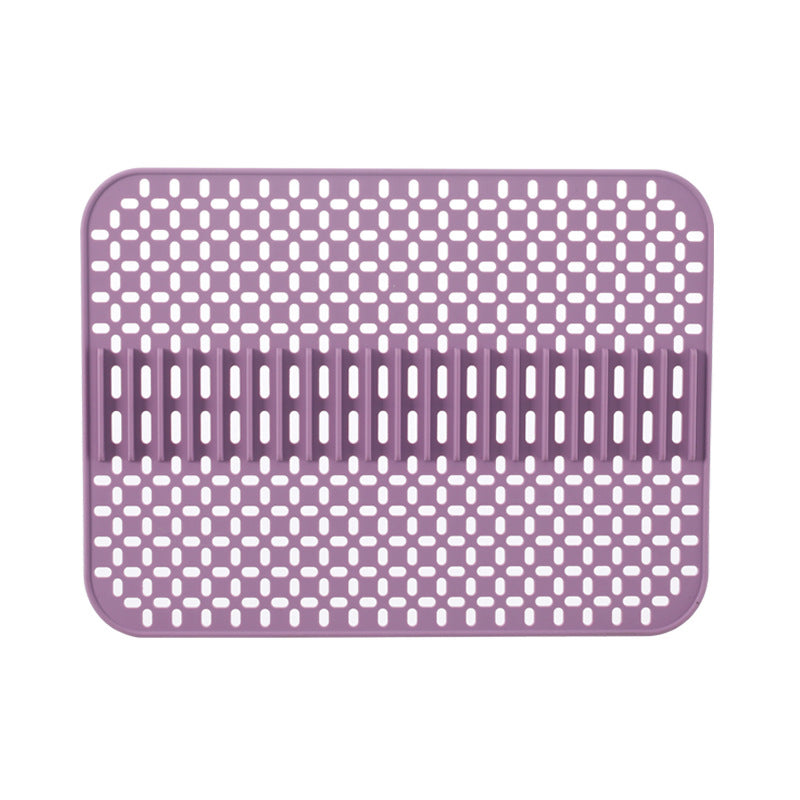 Silicone Dish Drying Mats For Kitchen Bar Filter Sink Bottom Protection Anti-scratch Anti-fall Sink Mat Drain Mat Place Mat